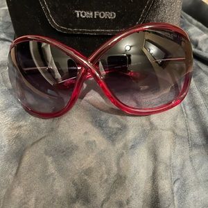 Tom Ford sunnies-flaming red